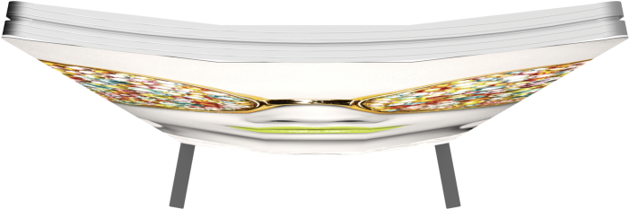 Vector Frame Curved 01 Fabric Banner Display - Chair (700x700), Png Download