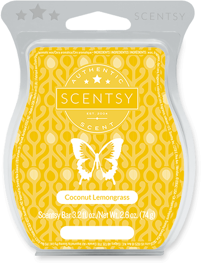 Coconut Lemongrass Scentsy Bar - Lemon Sorbet Scentsy Wax (600x600), Png Download