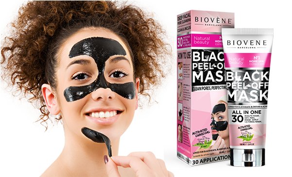 Black Peel Off Maska (600x806), Png Download