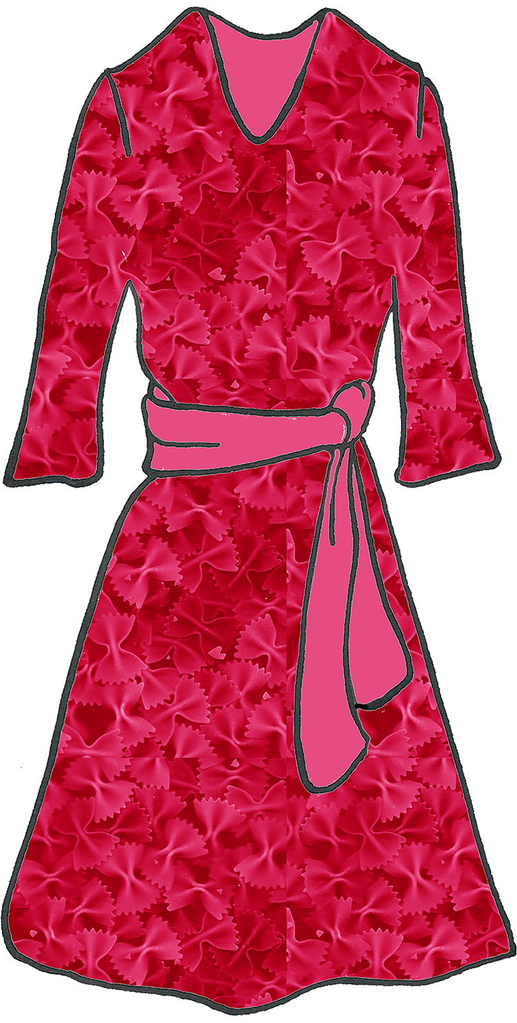 Clothing Clipart Red Clothes - Satin (750x1485), Png Download