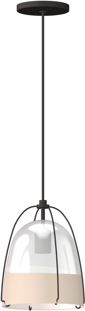Haleigh Wire Dome Rod Pendant - Pendant Light (936x990), Png Download