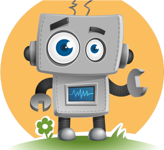 Robot Clipart Design - Cute Robot Vector (640x480), Png Download