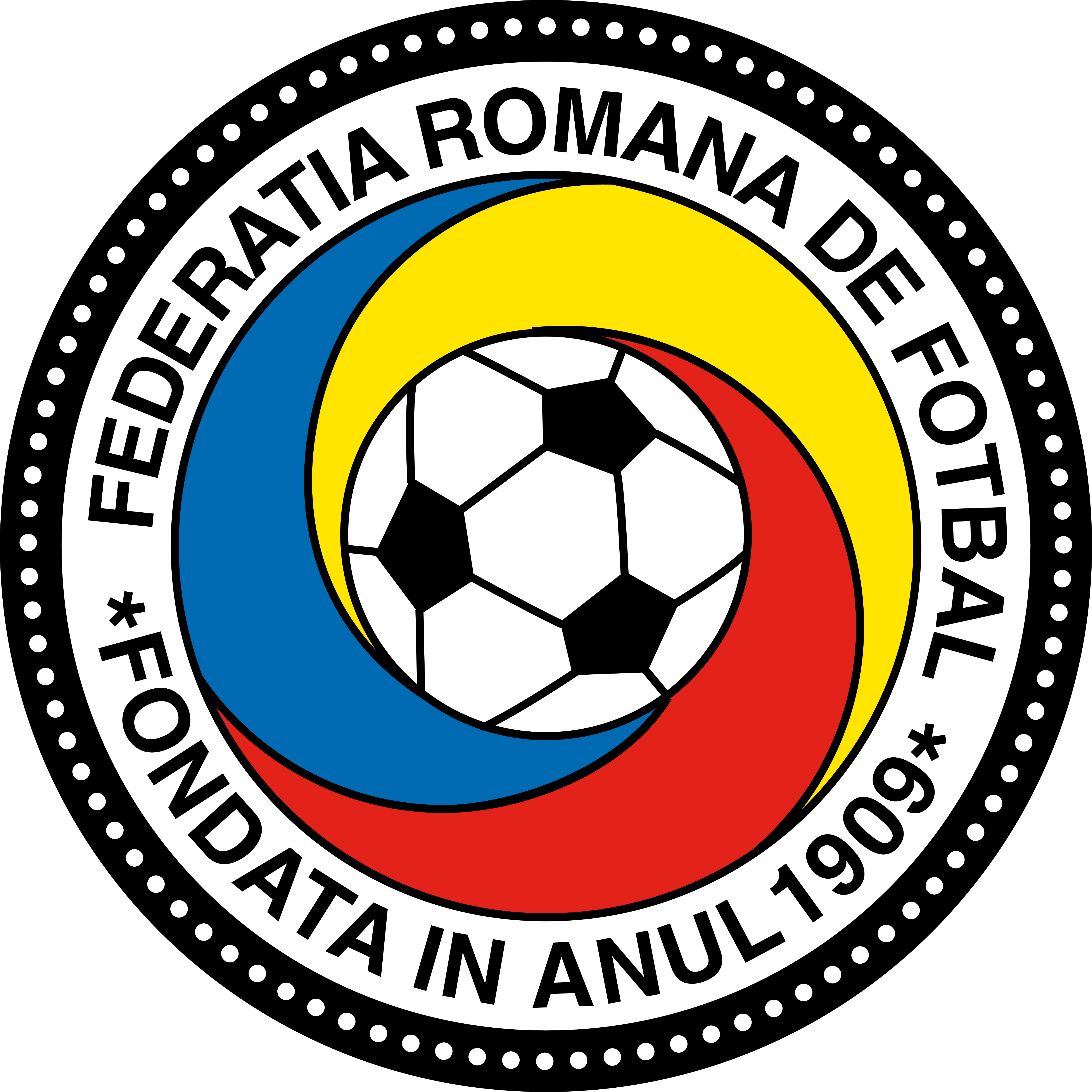 Romanian Football Federation - Romania Football Logo (1200x1200), Png Download