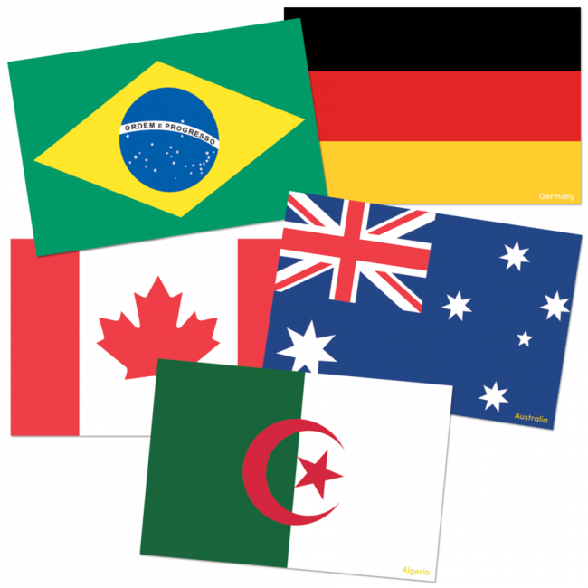 Cut Out Cards - Canadian Flag (650x650), Png Download