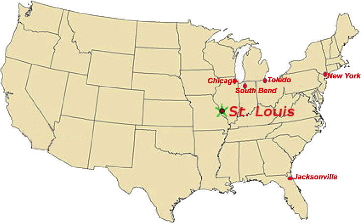 "the Gateway City" - Missouri Kompromiss Linie (751x473), Png Download