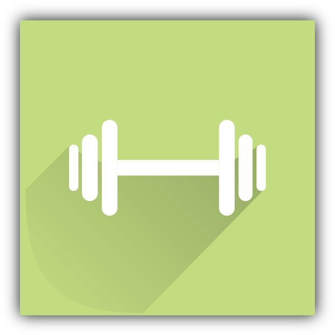 Icon Fitnesscenter R1 - Barbell (695x695), Png Download