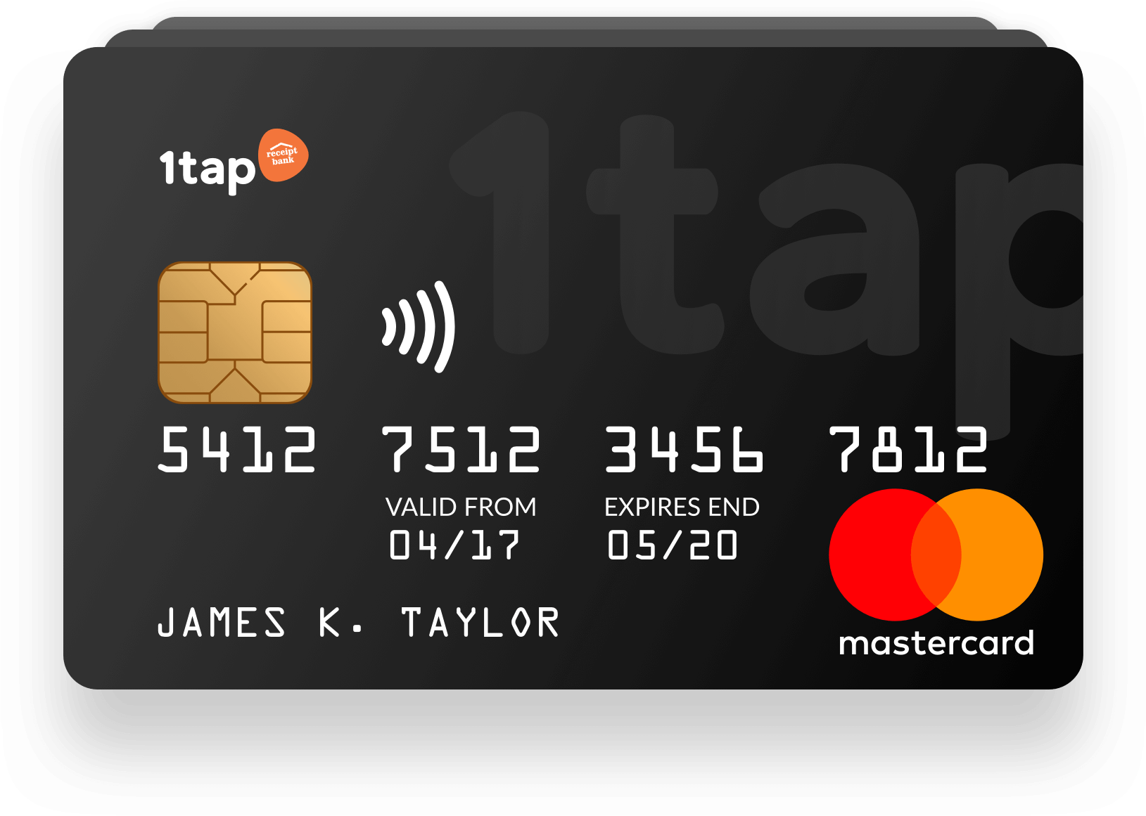 1tap Money Card - Card (1629x1161), Png Download