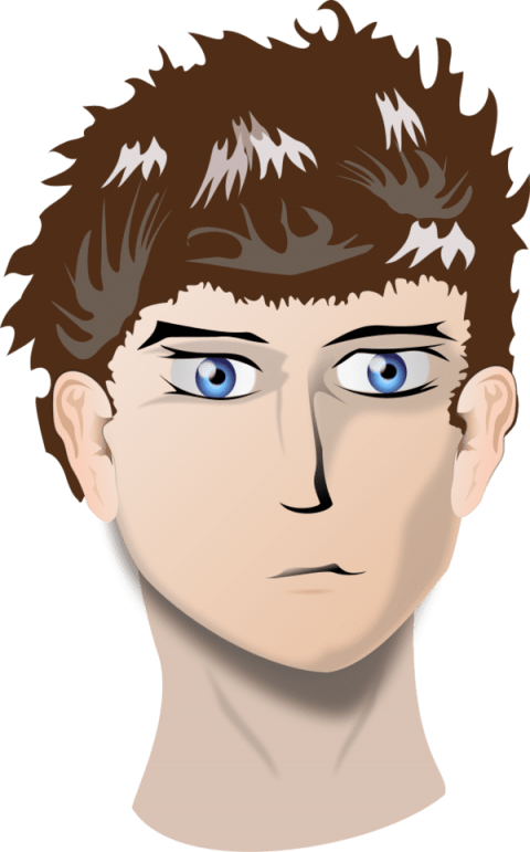 Free Png Download Human Head Png Images Background - Tennager Clipart Face (480x771), Png Download