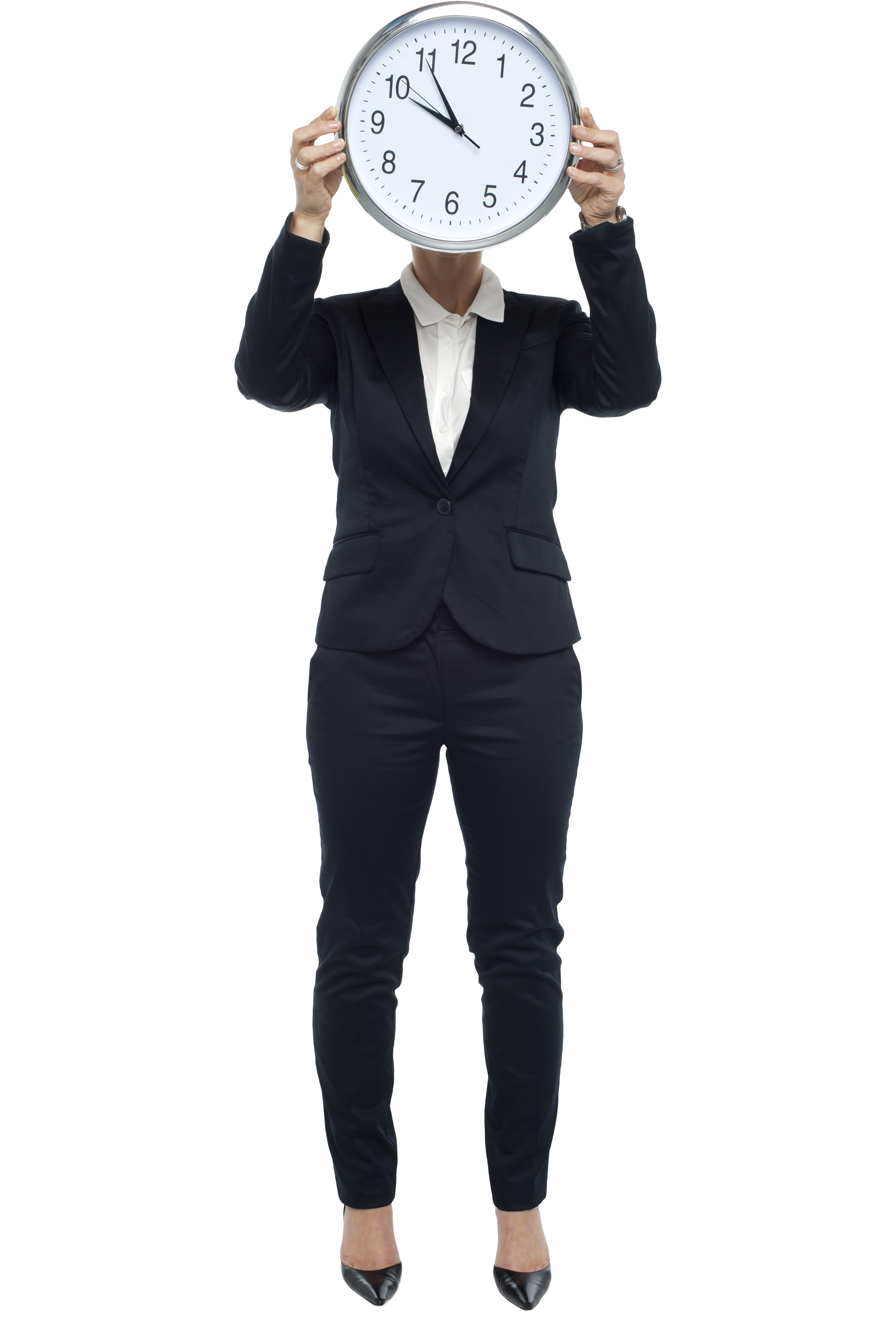 Standing Women Download Free Png Image - Wall Clock (3200x4809), Png Download