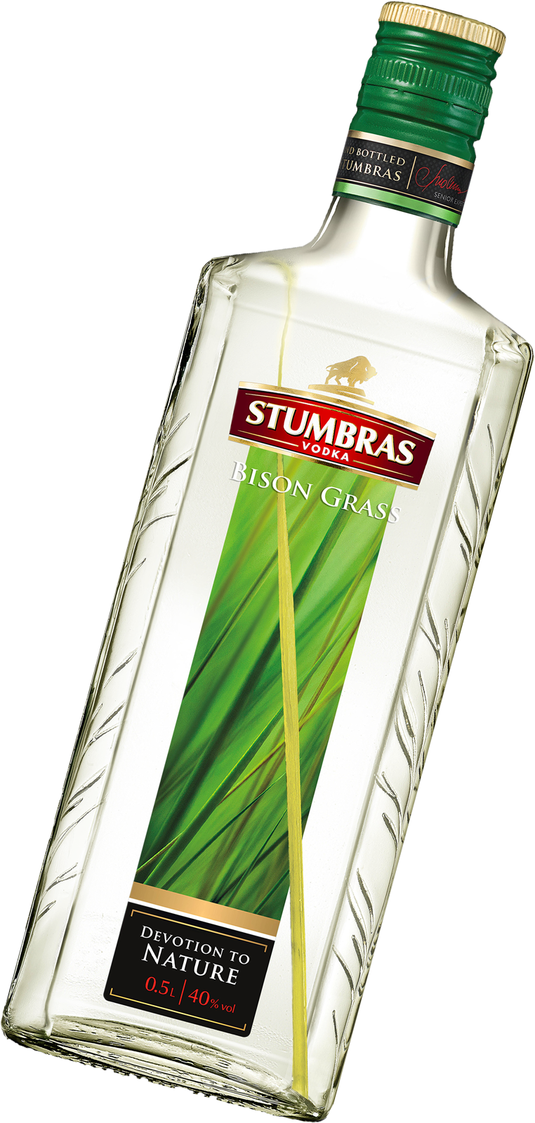 Stumbras Bison Grass Vodka (762x1600), Png Download