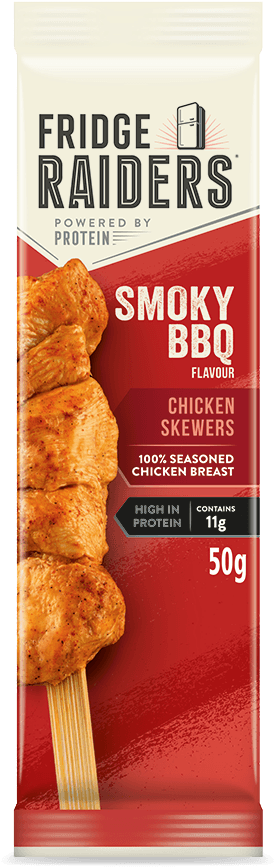 Single Pack Of Smoky Bbq Chicken Skewers - Fridge Raiders Chicken Skewers (583x872), Png Download