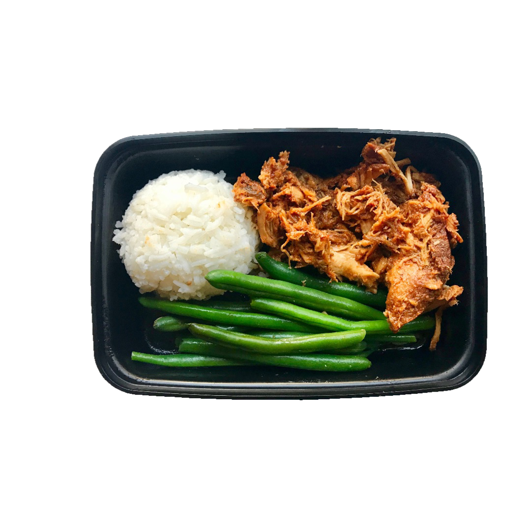 Shredded Bbq Chicken - Jasmine Rice (1060x1060), Png Download