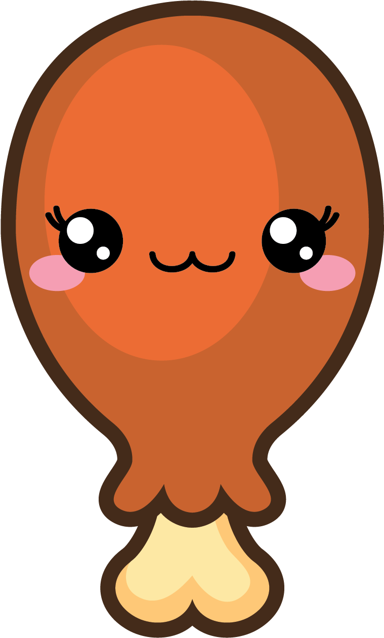 Cute Bbq Chicken (808x1338), Png Download