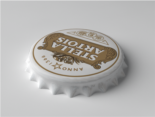 Stella Artois Bottle Tin Cap - Stella Artois (590x590), Png Download