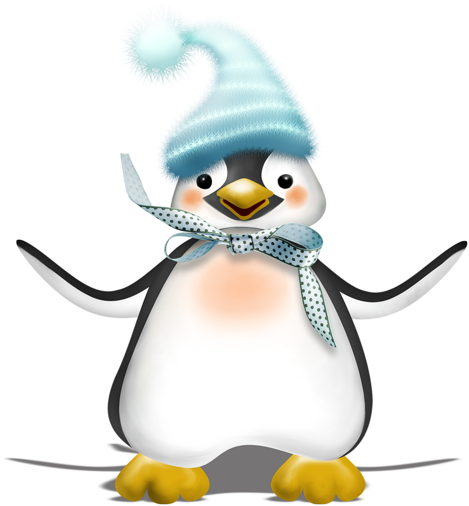 Фотки Penguin Clipart, Penguin Illustration, Cartoon - Snowman With Birds Png (949x1024), Png Download