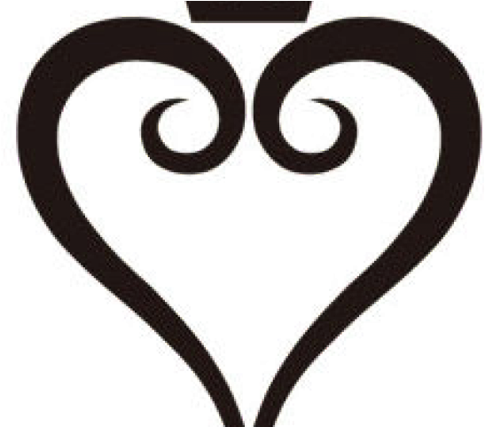 Kingdom Hearts Clipart Dark Heart - Kingdom Hearts Logo Tattoo (640x480), Png Download