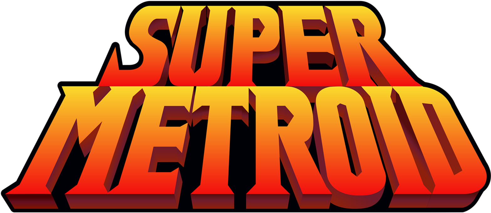 300 Super Nintendo Game Logos, Now In Hd - Super Metroid Logo Png (1600x887), Png Download