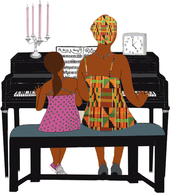 Clipart Piano Teaching Piano - Sitting (651x705), Png Download