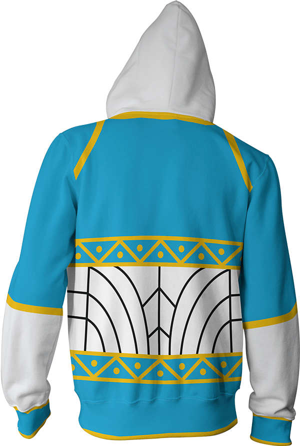 The Legend Of Zelda Princess Zelda Cosplay Zip Up Hoodie - Hoodie (1024x1024), Png Download