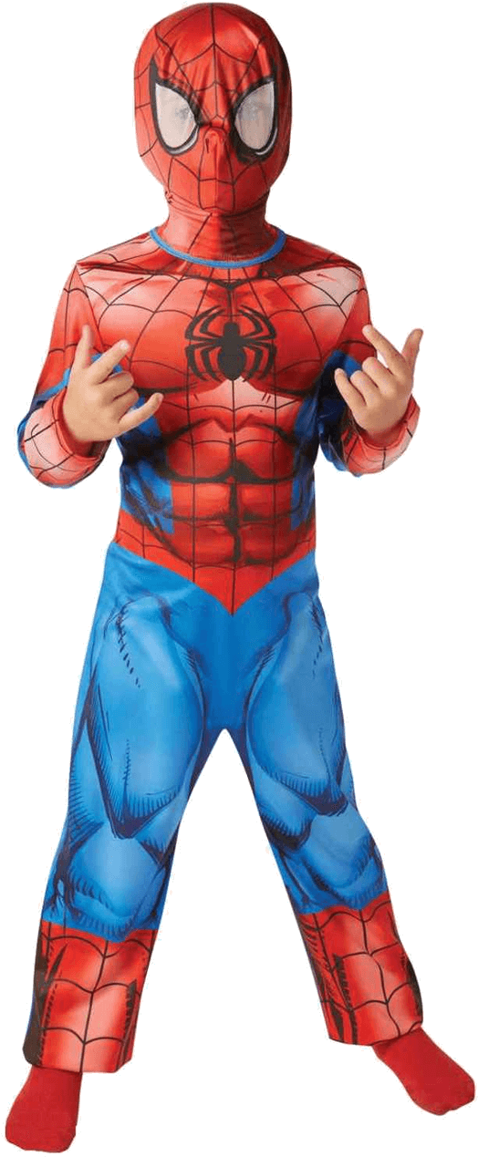 Child Ultimate Spiderman Classic Costume - Spider Man Costume Light (800x1268), Png Download