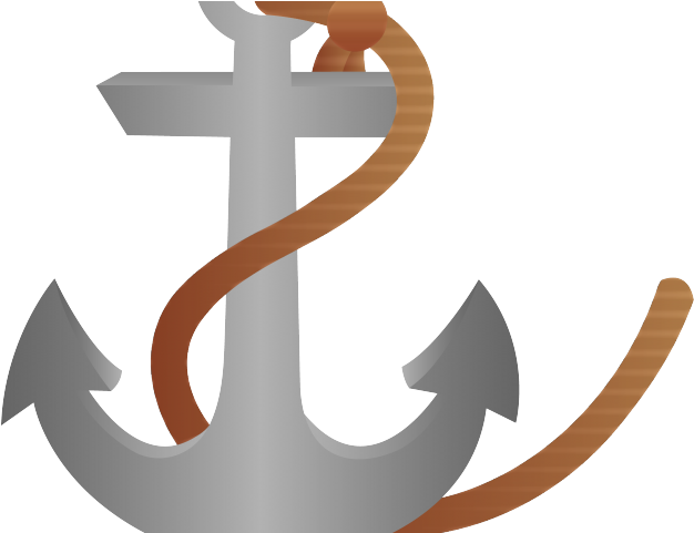 Dark Blue Clipart Navy Anchor - Pirate Ship Anchor Clipart (640x480), Png Download
