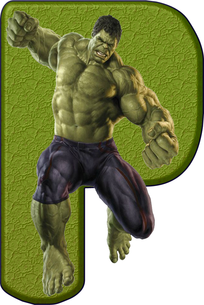 *✿**✿*hulk*✿**✿* - - P - Letra L De Superheroes (666x995), Png Download