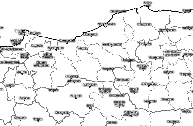 Ouled Alia - Map (760x760), Png Download