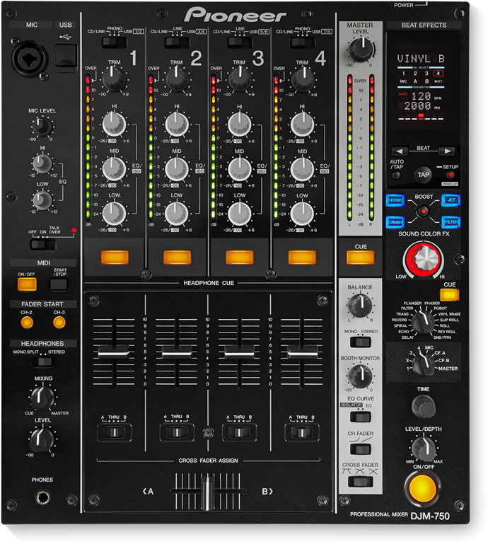 Pioneer Djm750 (1024x768), Png Download