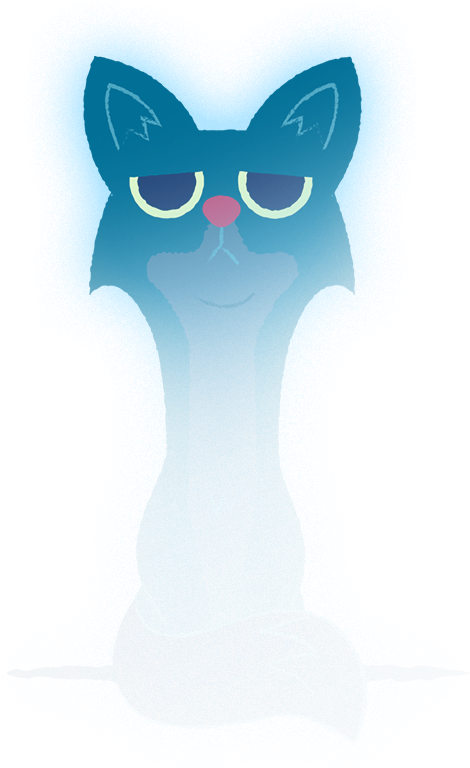 Share On Twitter - Black Cat (470x768), Png Download