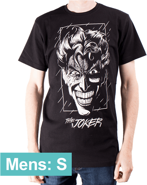 Dc Comics The Joker Head Black Men S T Shirt Size S - Tiger (600x600), Png Download