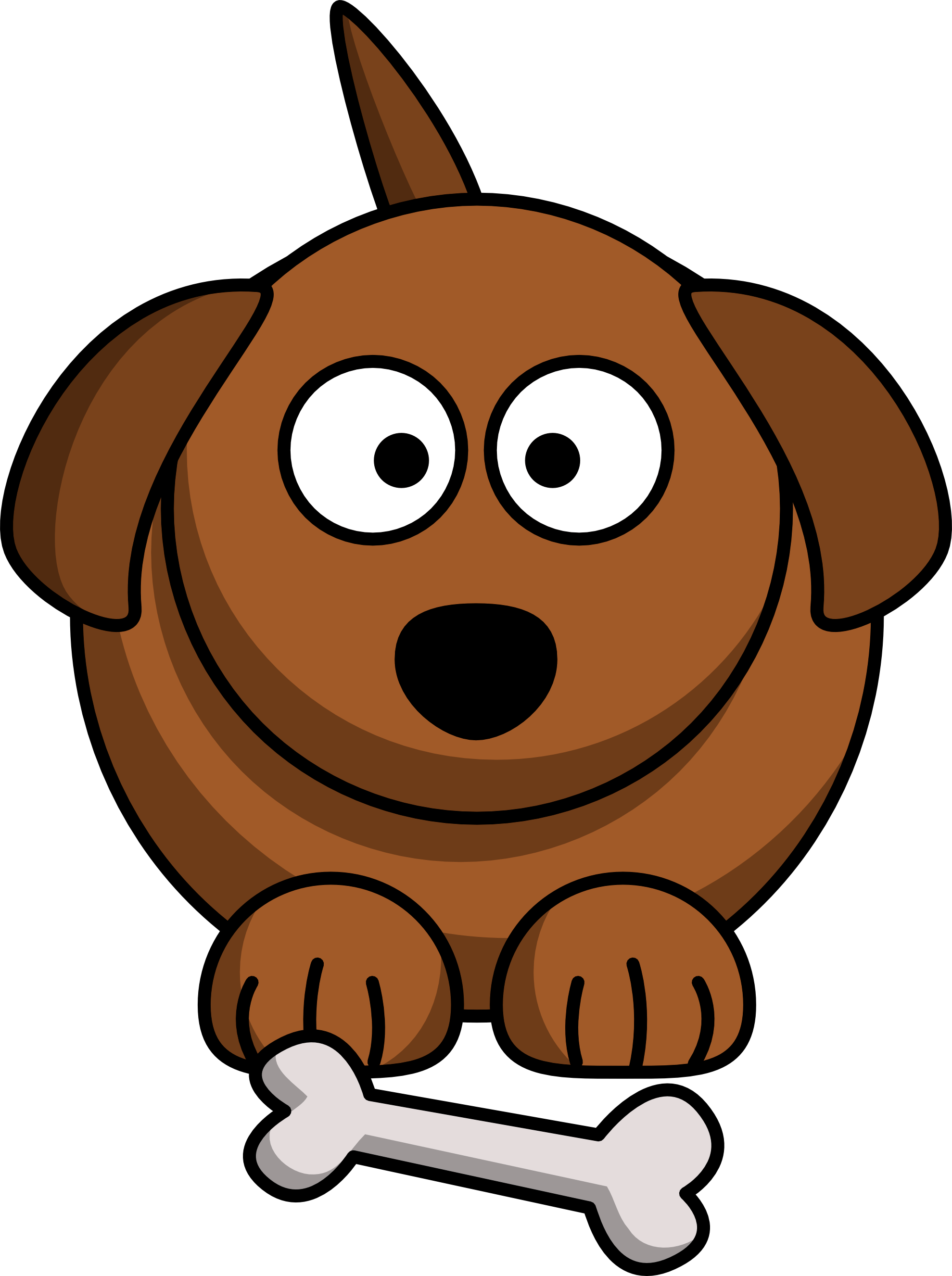 Dog Nose Clipart Library - Dog Clipart (1979x2653), Png Download