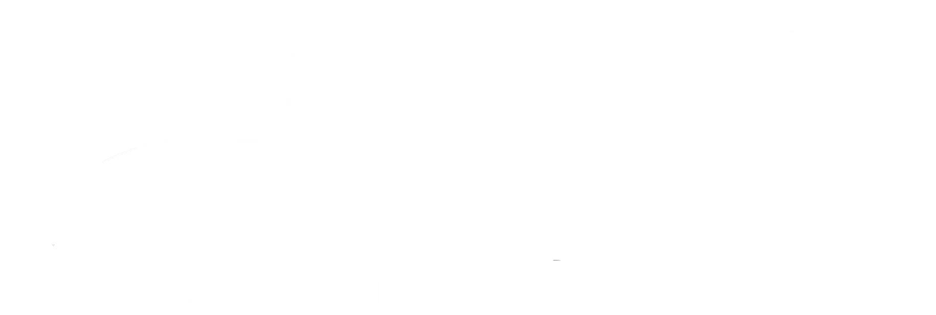 350px-catgazelle White - Assault Rifle (1830x616), Png Download