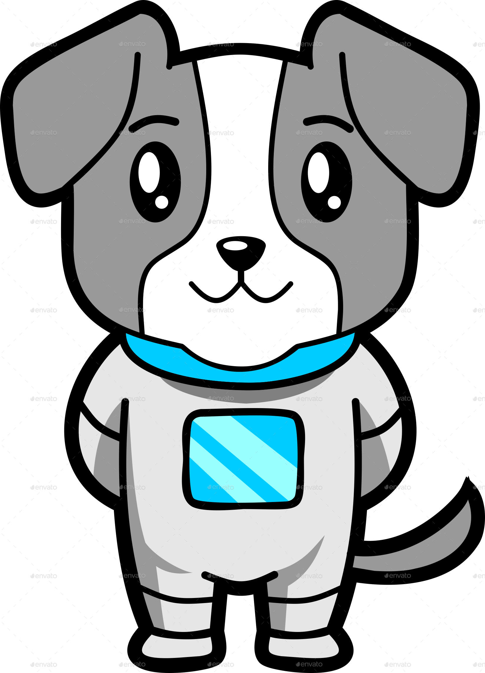 And Png Files/3 - Cute Space Dog (1644x2279), Png Download