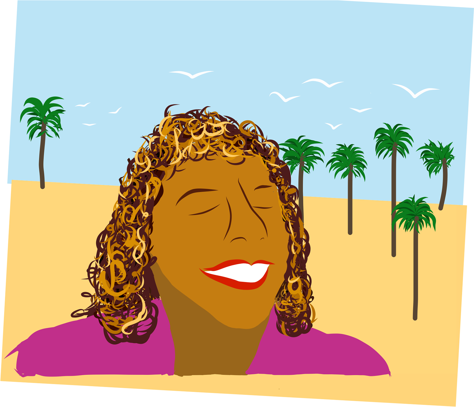 Summer Sun Vector Art Made With Adobe Draw On Ipad - Illustration (1920x1440), Png Download
