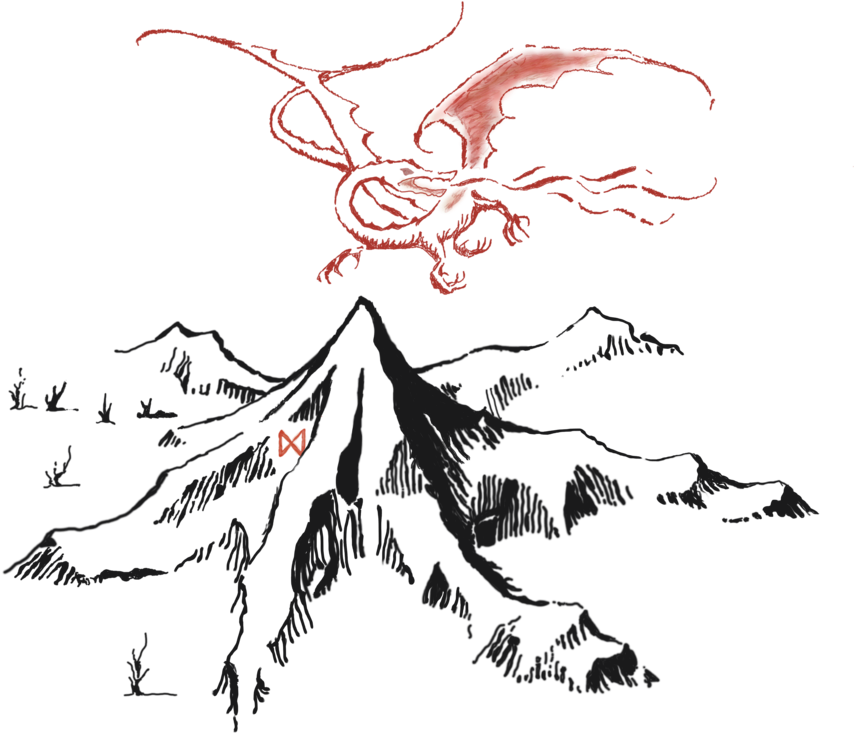 Smaug Png - Smaug And The Lonely Mountain (894x894), Png Download