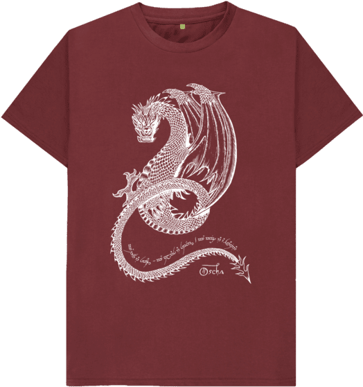 Smaug™ T-shirt - Serpent (640x674), Png Download