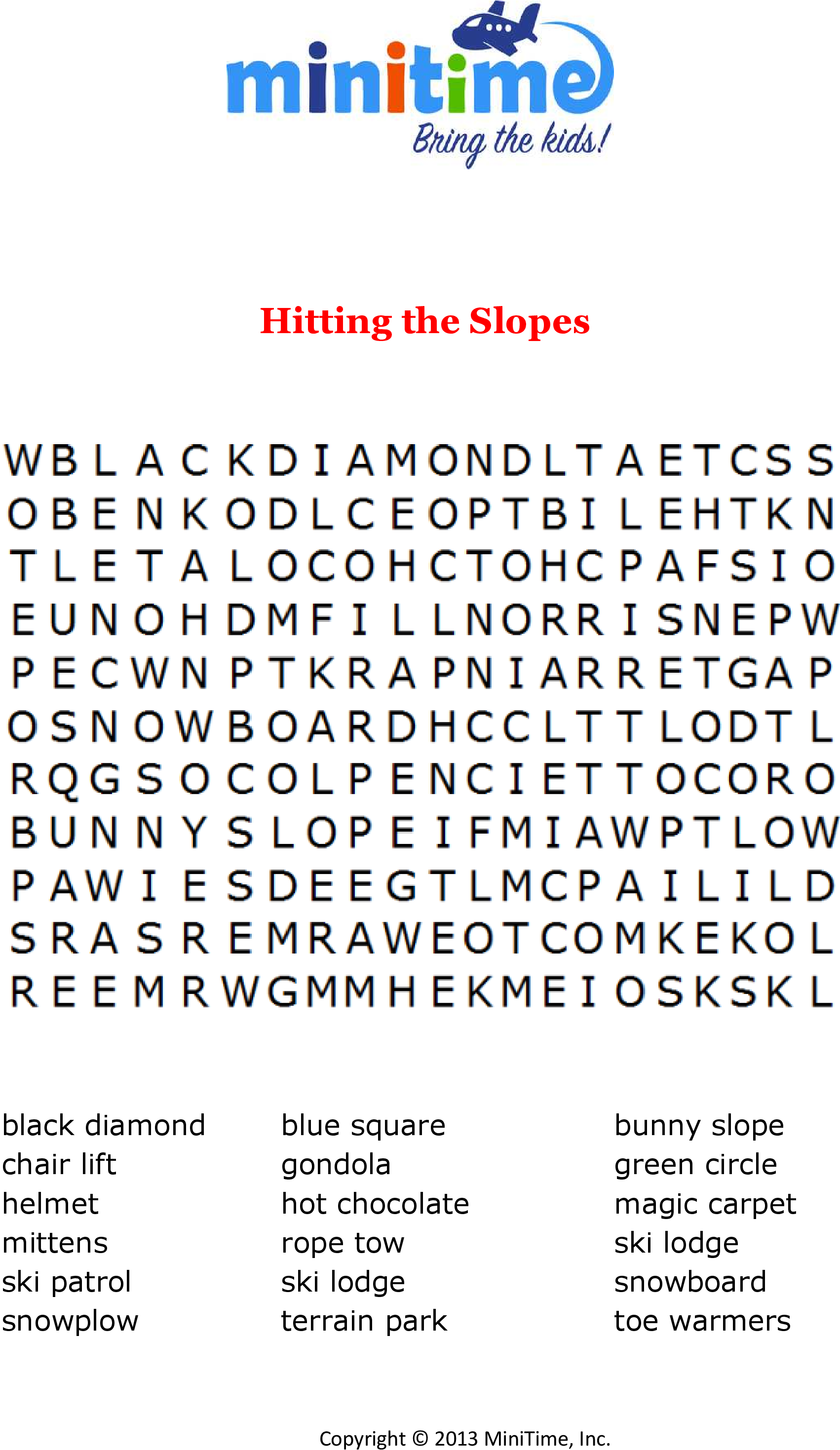 Family Ski Trip Word Searches - Aprilia (2479x3508), Png Download