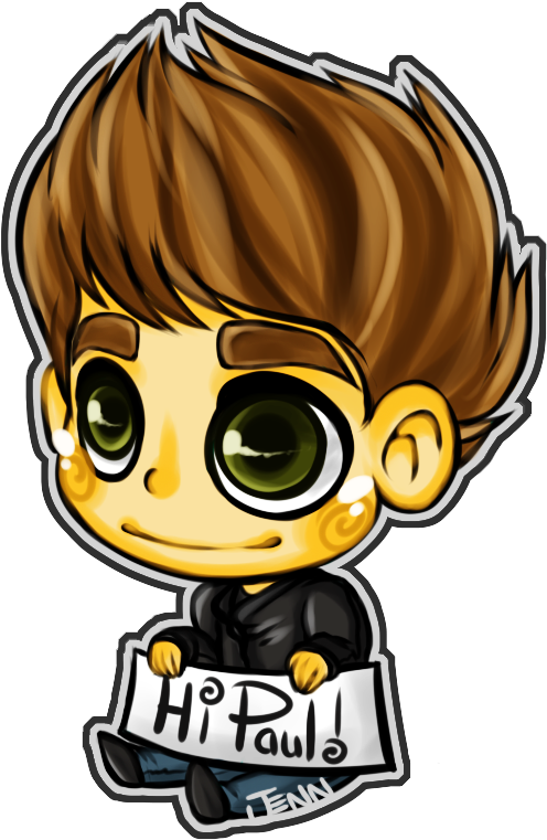 @paulwesley Hi Paul - Vampire Diaries Cartoon Stefan (545x772), Png Download