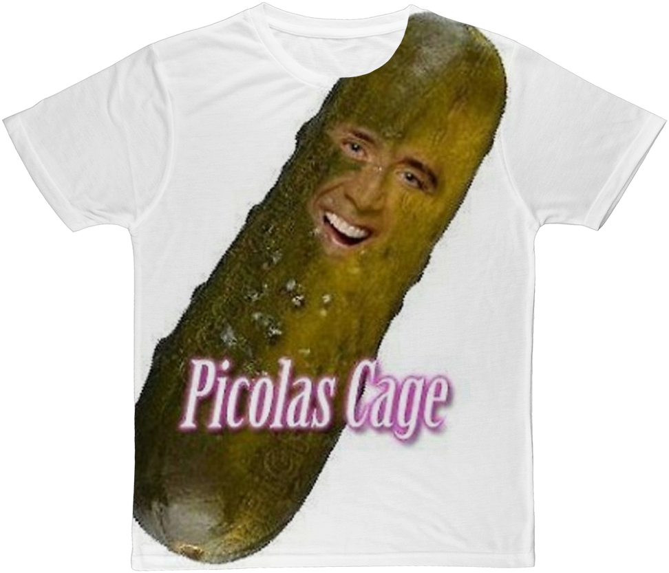 Nicolas Cage/picolas Cage ﻿classic Sublimation Adult - Nic Cage's Face On Things (1024x1024), Png Download