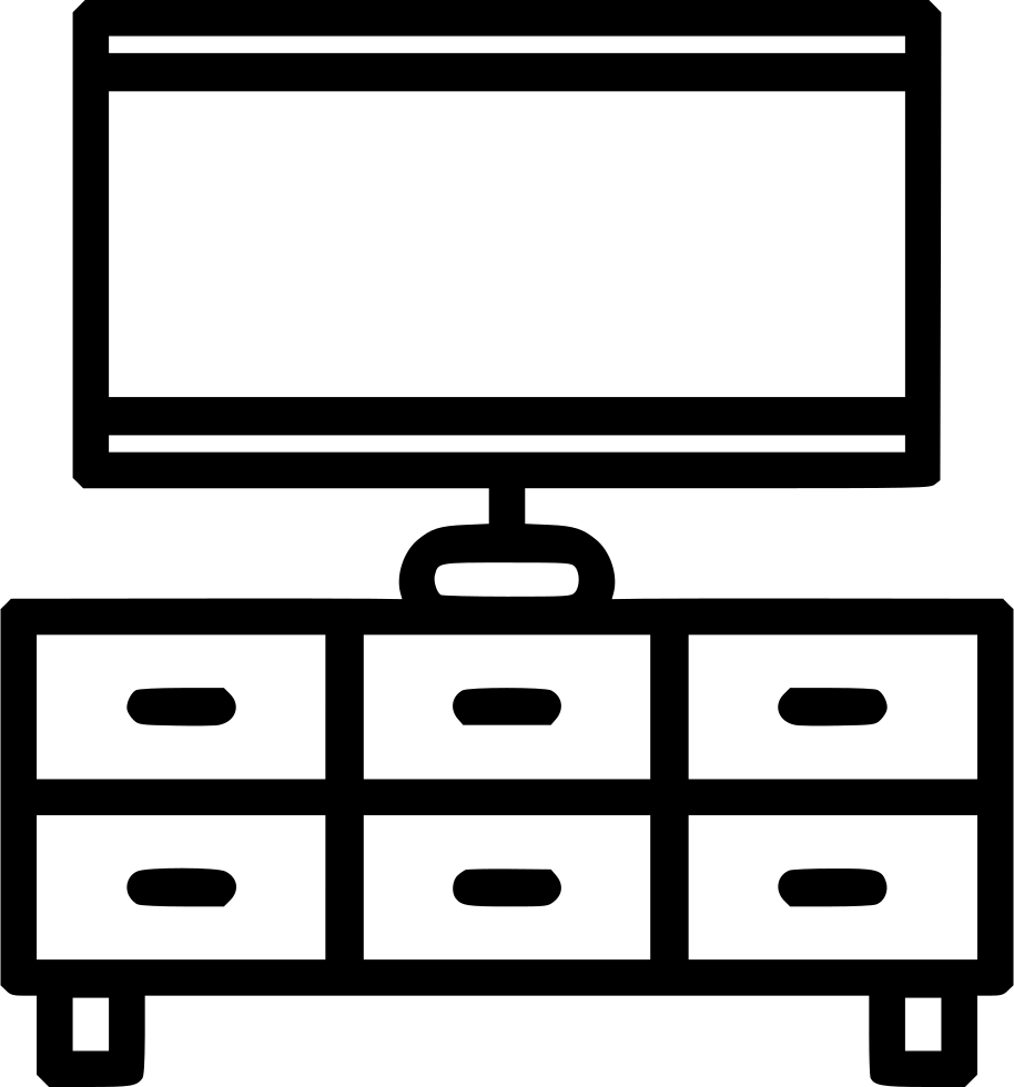 Tv Stand Svg Png Icon Free Download - Clip Art (914x980), Png Download