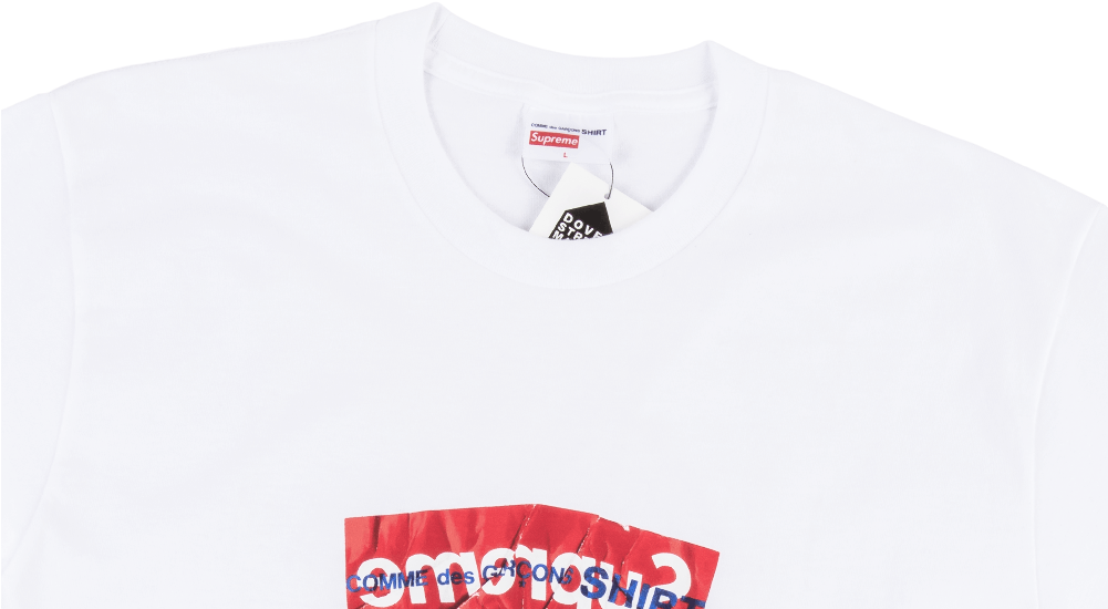 Supreme T Shirt Real Vs Fake (1000x600), Png Download