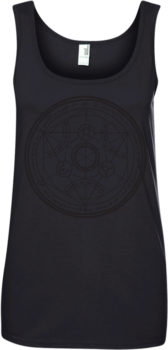 Full Metal Alchemist Transmutation Circle Ladies Tee - Shirt (1155x1155), Png Download