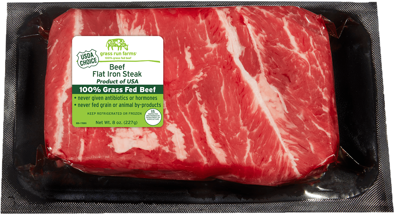 Grass Fed Flat Iron 1 Labeled - Kobe Beef (1400x936), Png Download