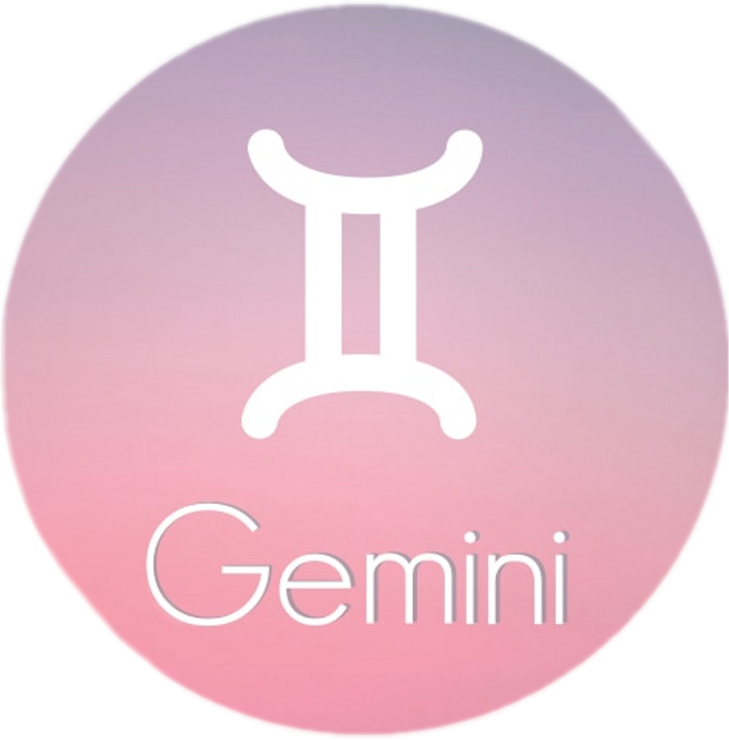 Pastel Sticker - Gemini (1024x1039), Png Download