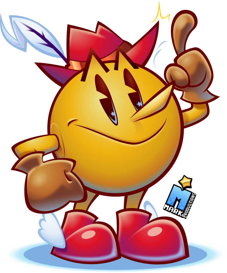 Markproductions 🌟 @realmarkprod - Pac Man Fan Art (761x915), Png Download