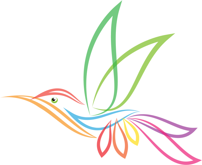 Tree Surgeon & Garden Hedge Cutting, Pruning & Leylandii - Abstract Hummingbird (700x587), Png Download