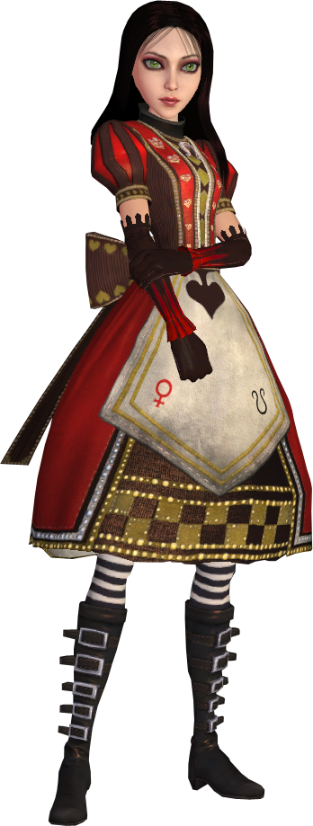 Dress From Alice - Alice Madness Returns Red Queen Dress (348x919), Png Download