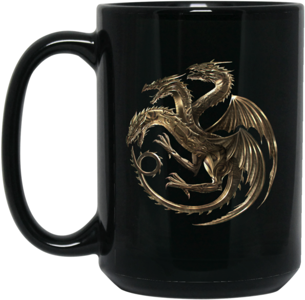 House Targaryen Gold Dragon Sigil V2 Bm15oz 15 Oz - Game Of Thrones Dragon Seal (600x600), Png Download