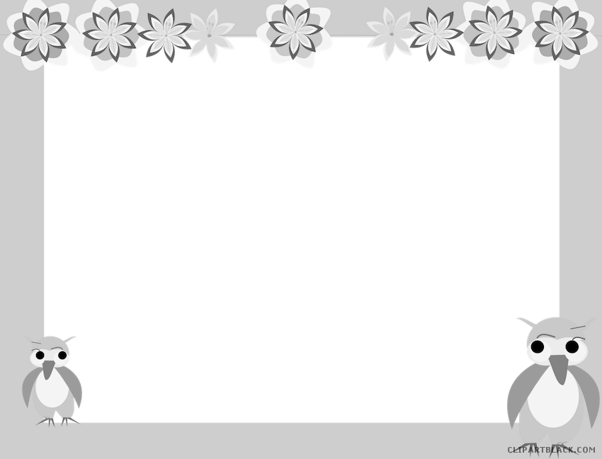 Image Download Clipartblack Com Animal Free Black White - Back Ground Border Png (850x648), Png Download