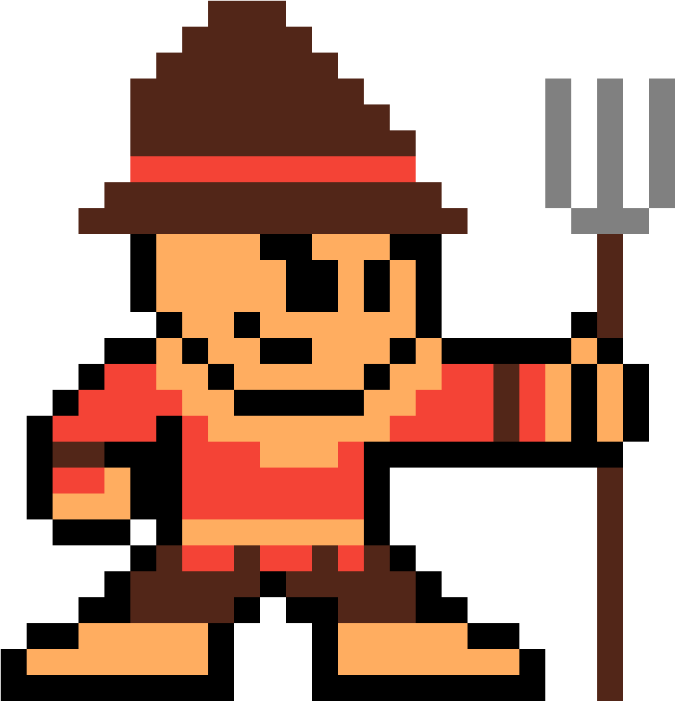 Scarecrow - Fnaf Pixel Art Golden Freddy (1184x1184), Png Download